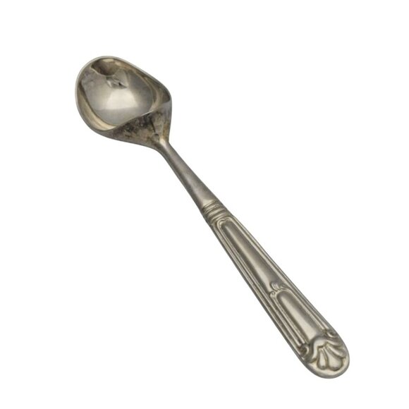 Vintage Silver Plated Ice Cream Scoop Ornate Handle - Picture 1 of 6